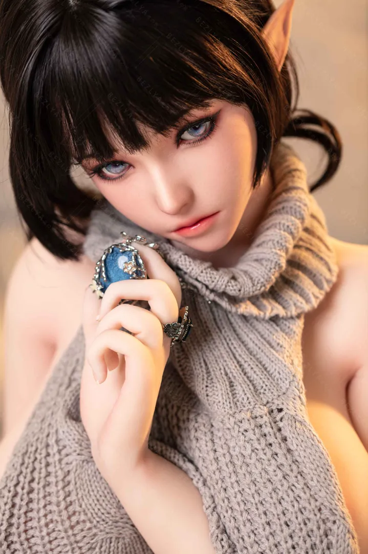 155cm (5ft1) G-Cup Movable Jaw Silicone Head + TPE Body Hybrid Sex Doll Kaliya, Head #N/A